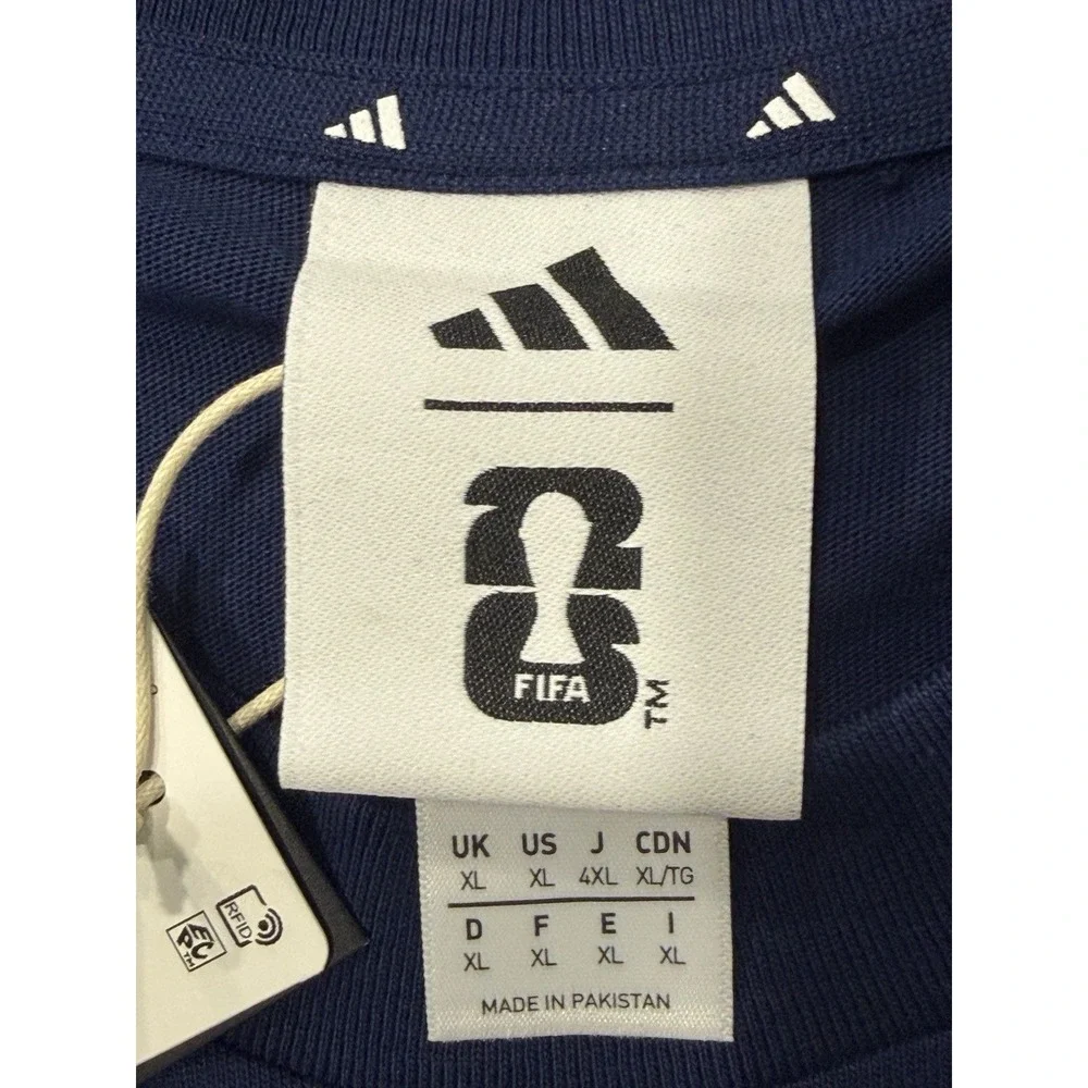 Adidas USA FIFA World Cup 2026 OLP Tee Mens XL Navy Blue Soccer Shirt JZ8930